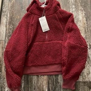NWT Lululemon Scuba Sherpa Oversized 1/2 Zip